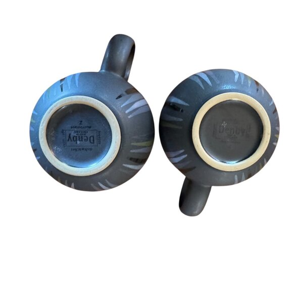 Denby-Langley Jet Stripes Pattern Mugs Set 2 Discontinued Replacements Additions - Picture 14 of 16